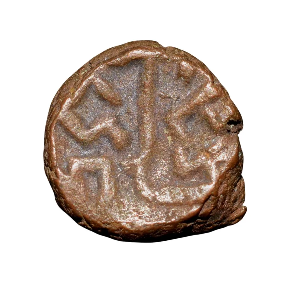 Copper Kakani of Ganapati Naga(c. 3rd Cen. AD) of Nagas Dynasty from Padmavati Bull Type