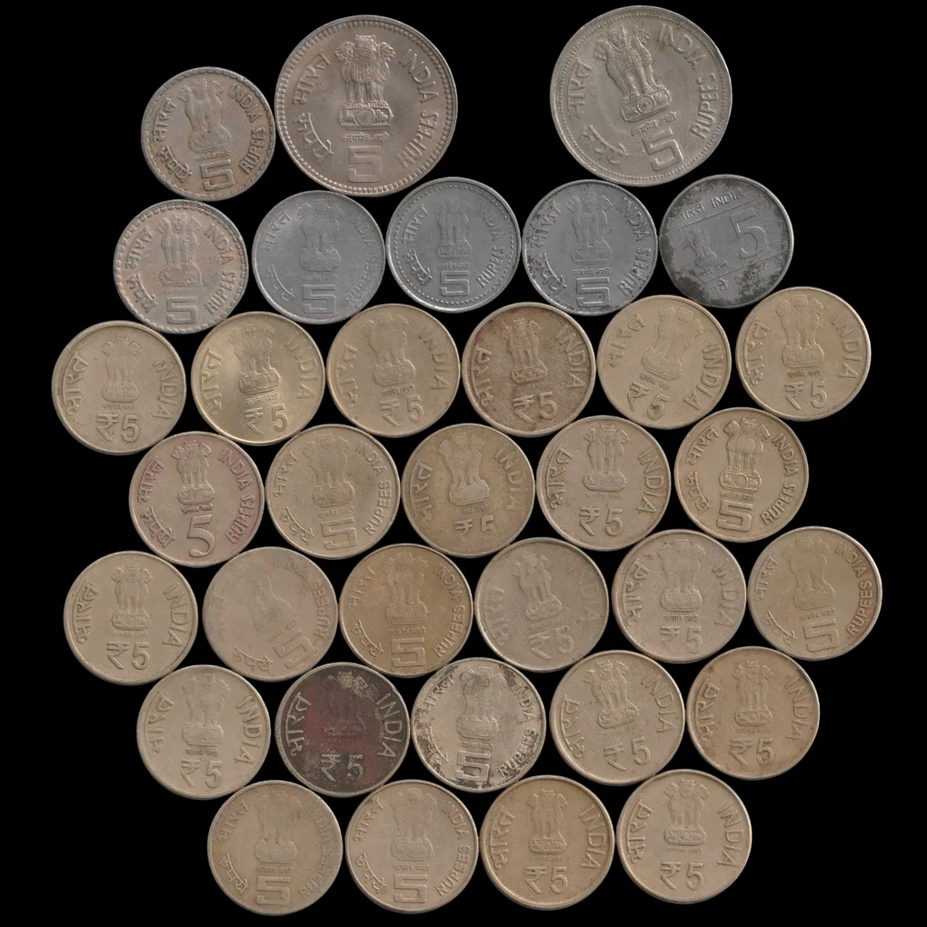 DAM Cheap Sale❤️🤑 34 Different 5 Rupee Commemorative Coins Set Superb Rare to Find Colletction Same Set Given