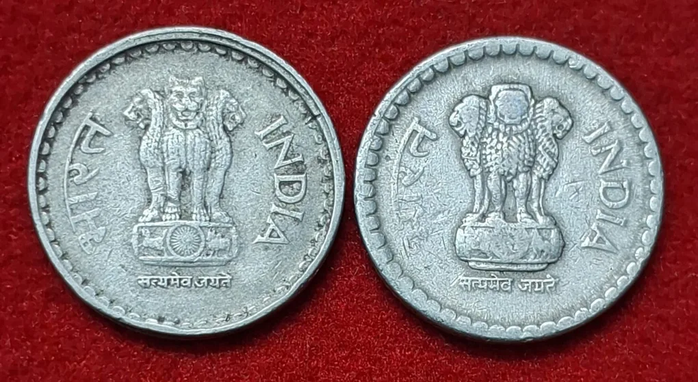 5 Rupee 2 Coin Set of 2004 Bombay ,Calcutta Mint Both