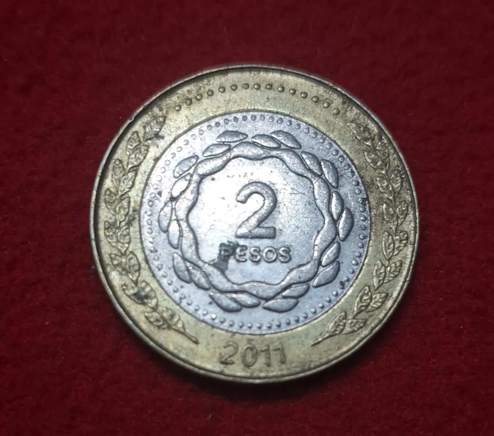 Argentina 2 Pesos Coin