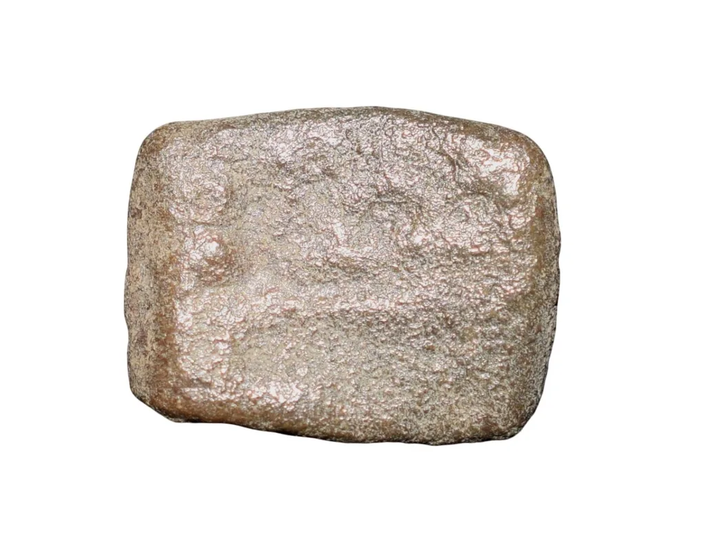Lead Coin of Western Kshatrapa - Rudrasena III? (3rd Cen. AD) with Bull facing Right/3-Arched Hill Rare