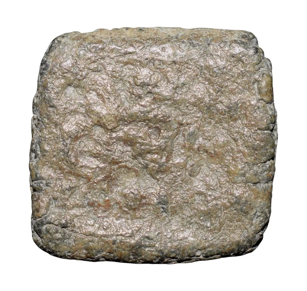 Lead Coin of Gupta Dynasty (4th - 5th Cen. AD) with Garuda Facing