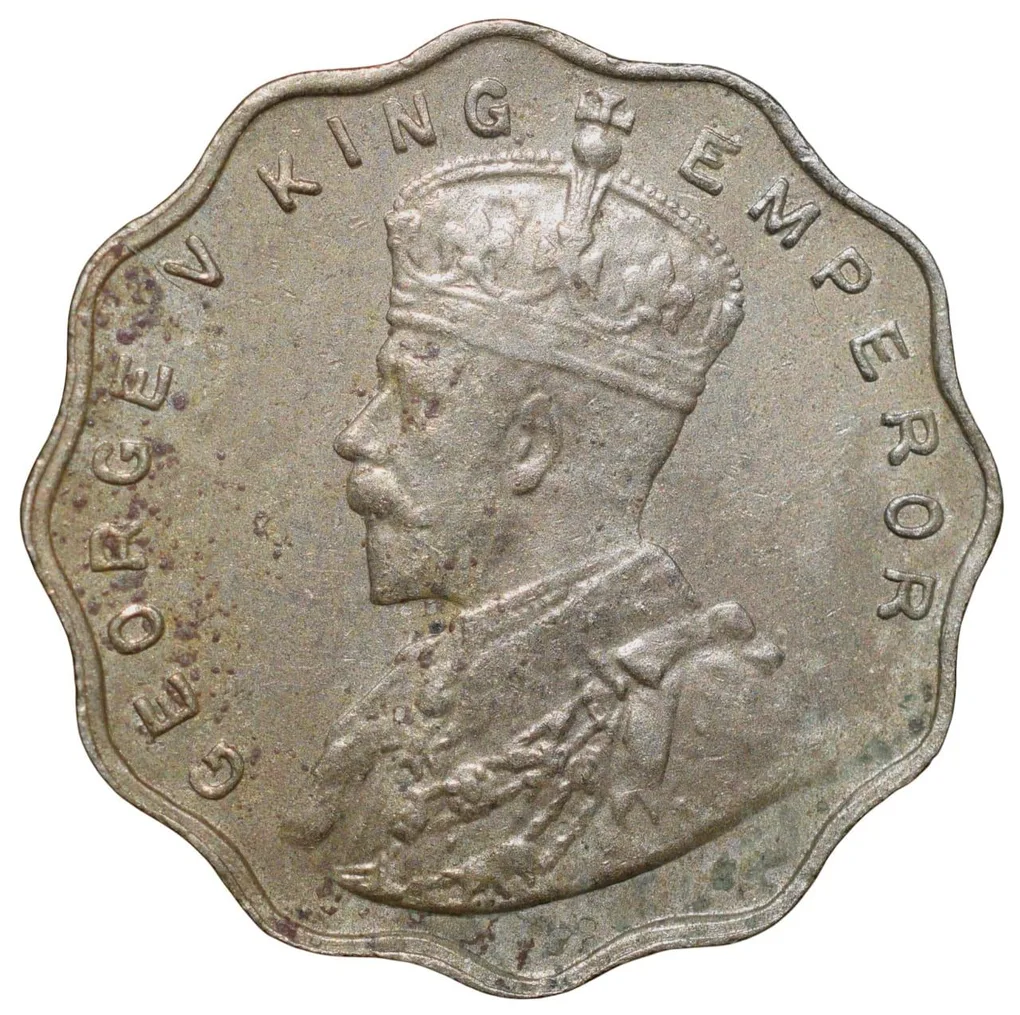 Copper-Nickel 1 Anna of George V (AD 1935) of Bombay Mint Beautiful Grade