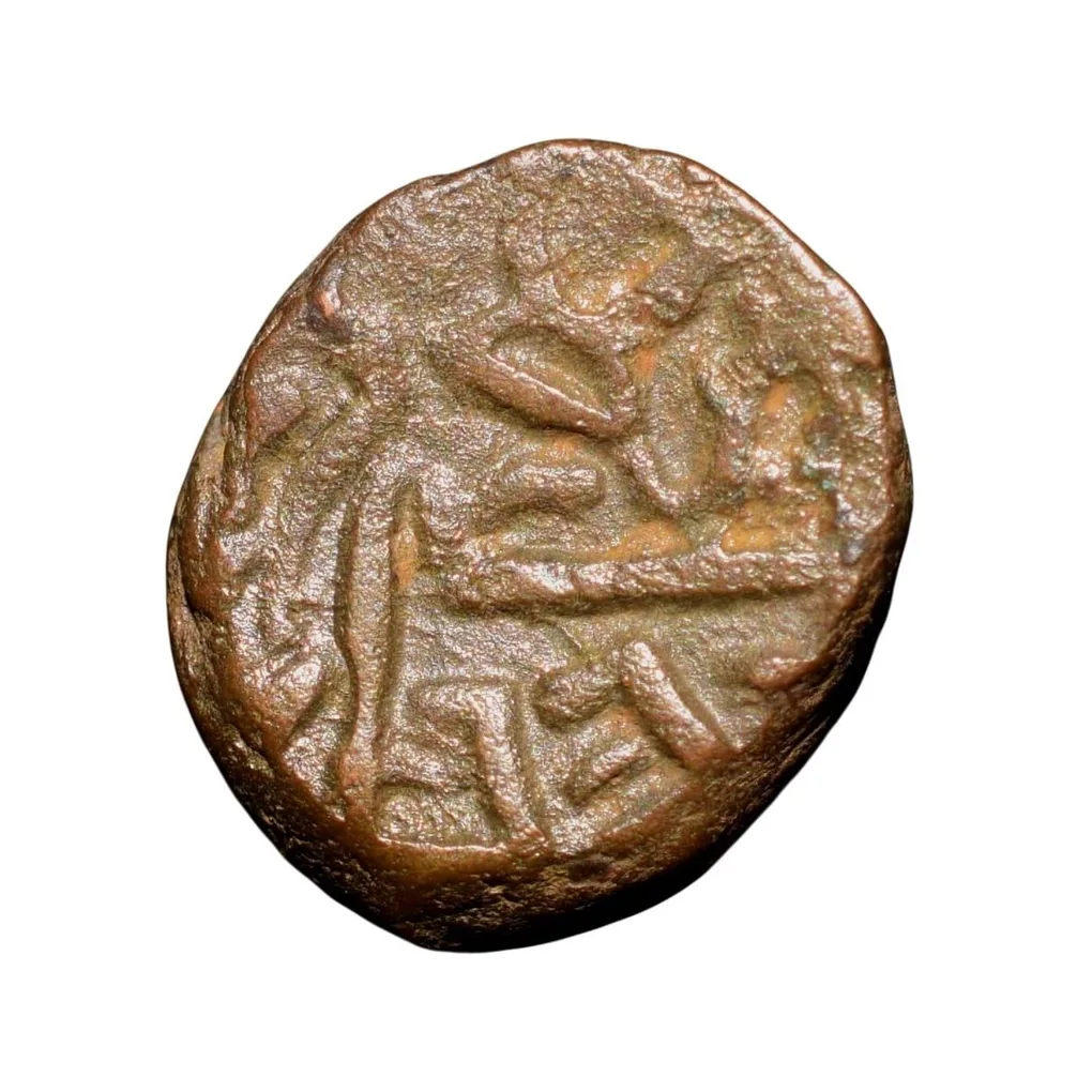 Copper Kakani of Ganapati Naga(c. 3rd Cen. AD) of Nagas Dynasty from Padmavati Bull Type