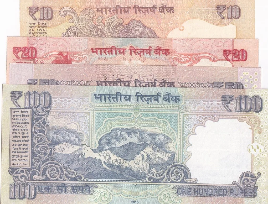 Raghuram Rajan 10 to 100 Rupees Four Unc Notes Set