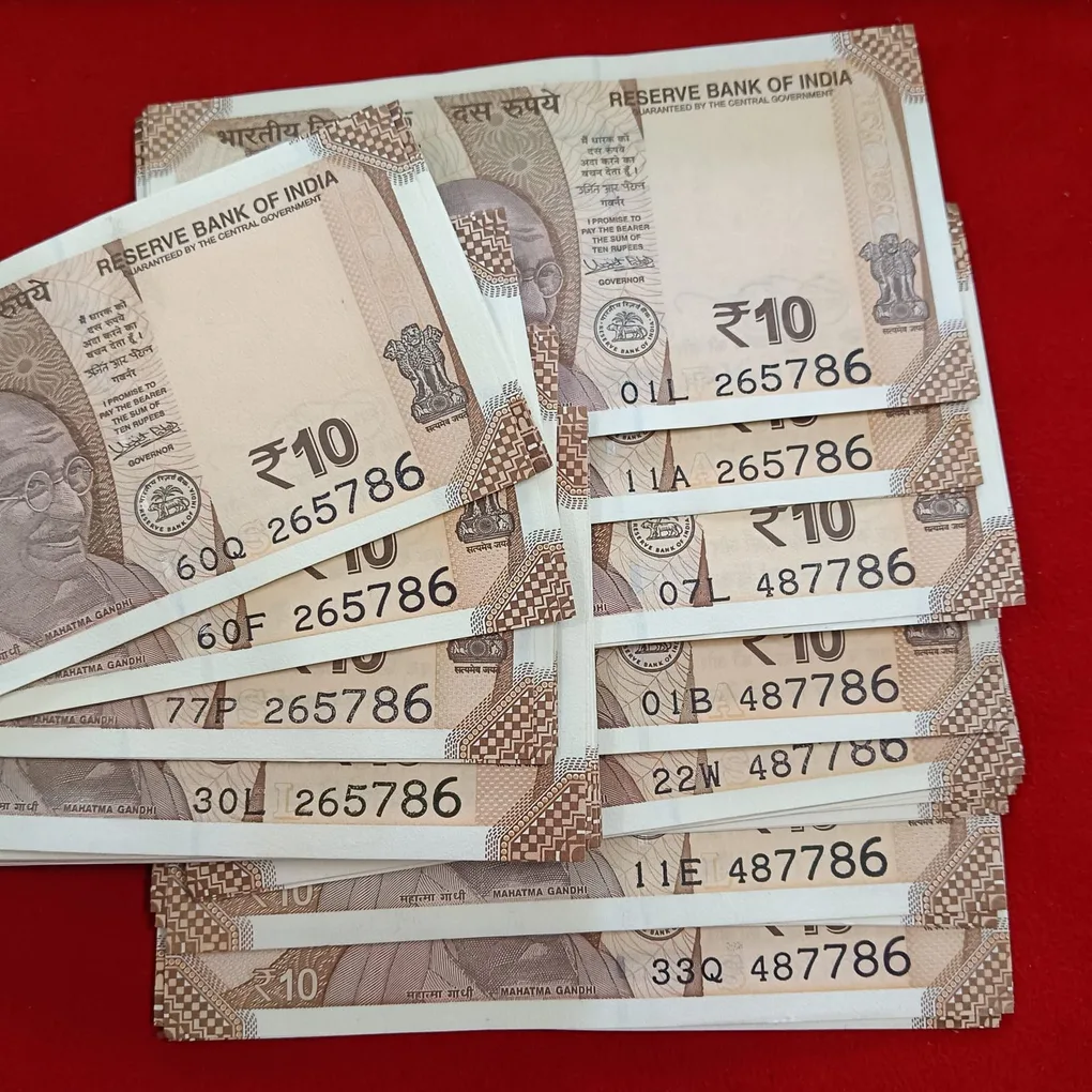 Ten Rs Holy Number Notes Ending 786 Gem Unc Condition 113 Pcs Given