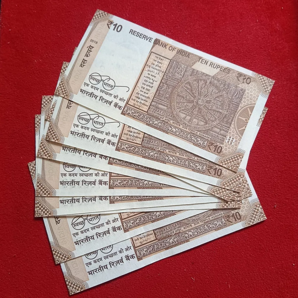 Ten Rs Holy Number Notes Set 786011-786099 Gem Unc Condition 9 Pcs Given Rare Set