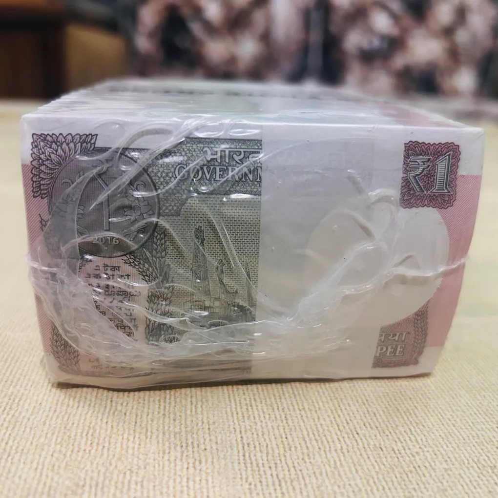 DAM Cheap Sale❤️🤑 1 Rupee RIM Year 2016 Total 10 Bundle New Fresh 1000 Notes RIB Sealed Packed RIM at Lowest Price