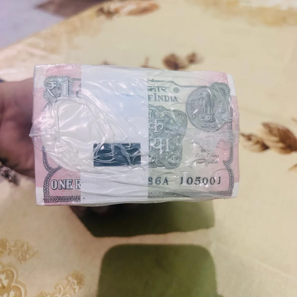 DAM Cheap Sale❤️🤑 1 Rupee RIM Year 2016 Total 10 Bundle New Fresh 1000 Notes RIB Sealed Packed RIM at Lowest Price
