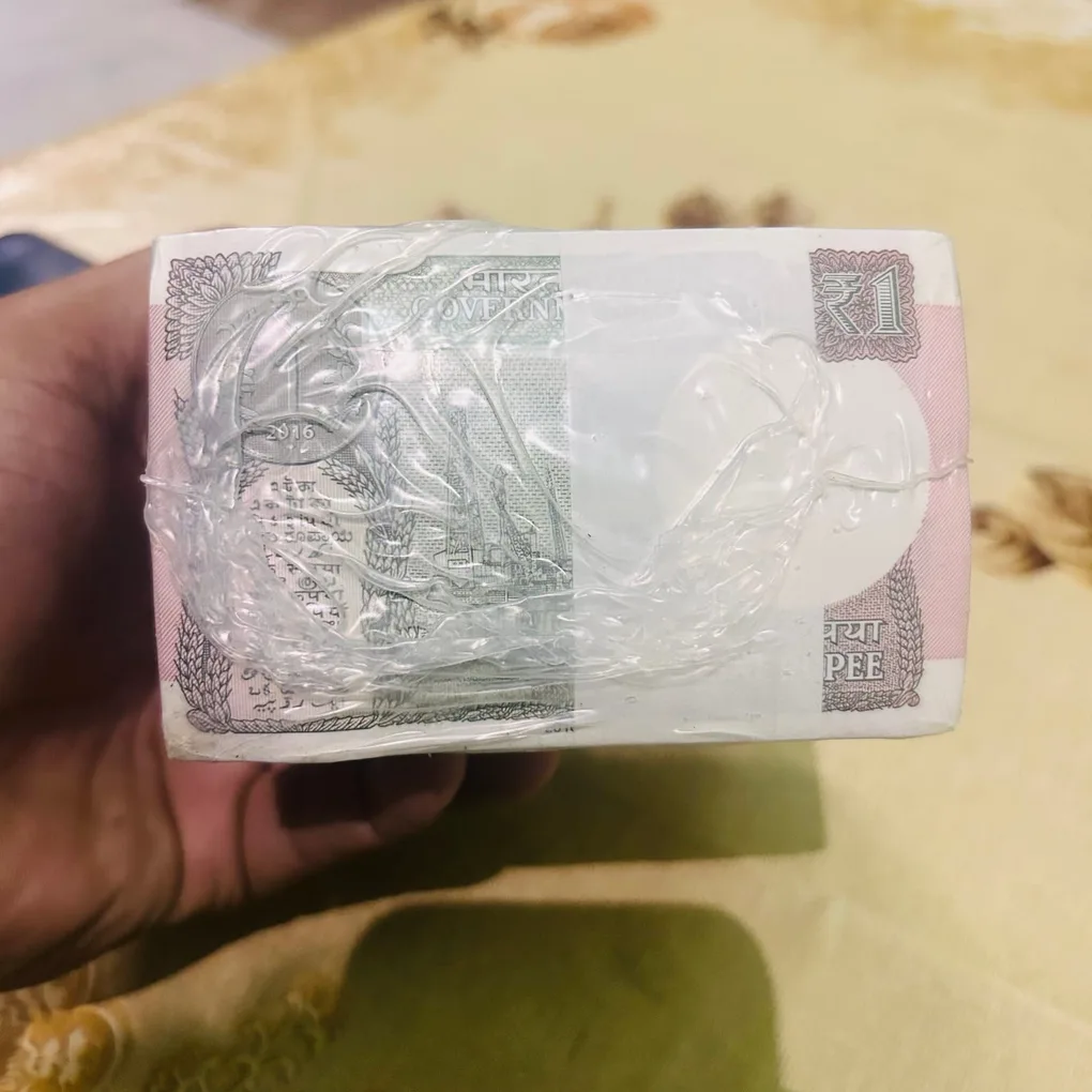 DAM Cheap Sale❤️🤑 1 Rupee RIM Year 2016 Total 10 Bundle New Fresh 1000 Notes RIB Sealed Packed RIM at Lowest Price