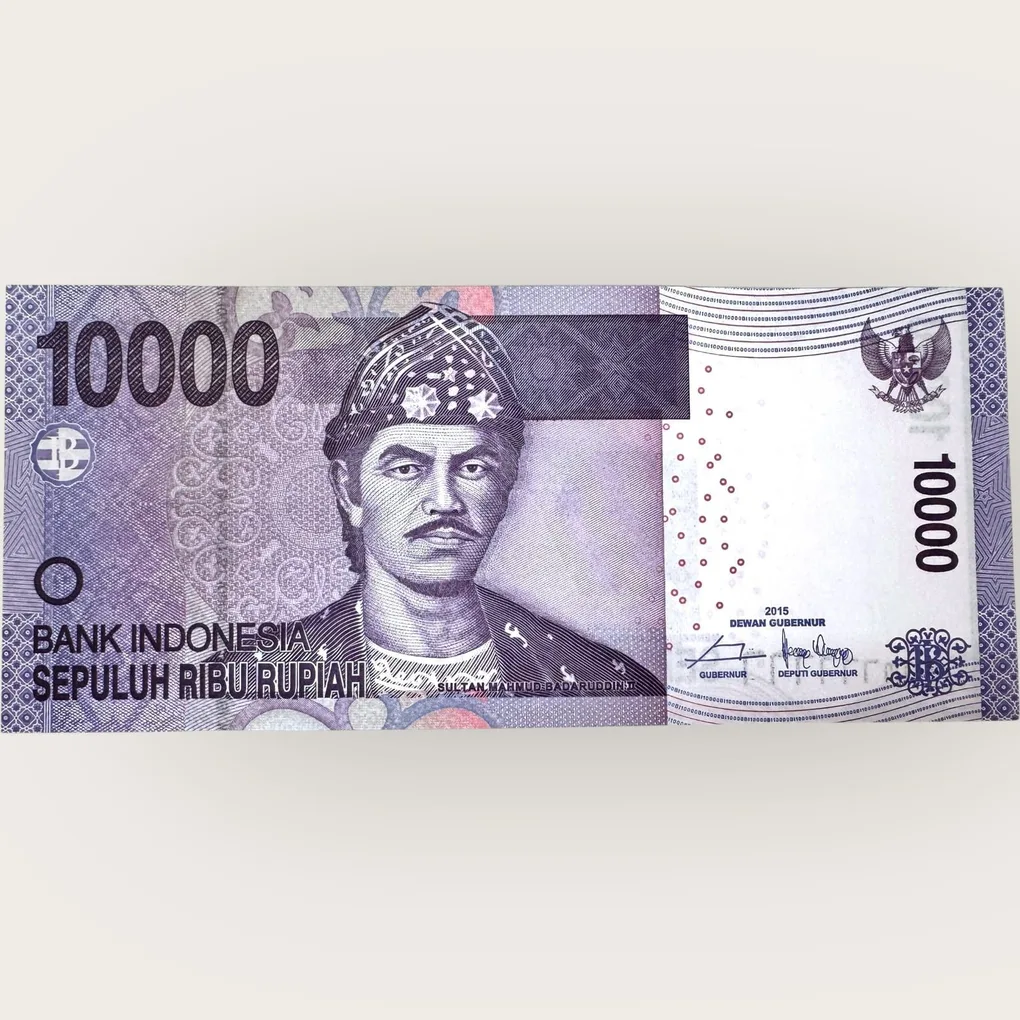 Indonesia 10000 Rupiah Low Serial 2015 Issue Gem UNC 777777 Unique and Rare