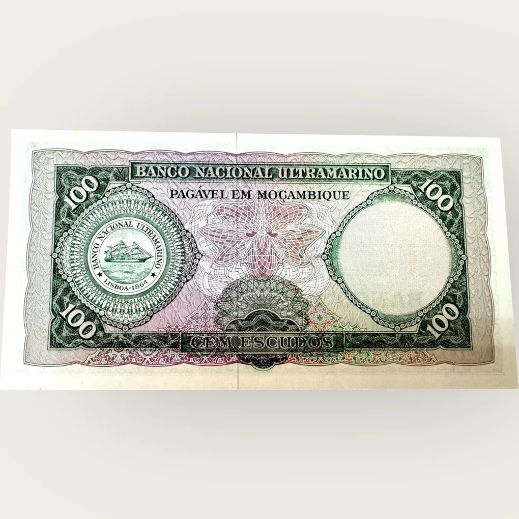 Mozabique 100 Escudos Issue World Banknote Ending 786 Series