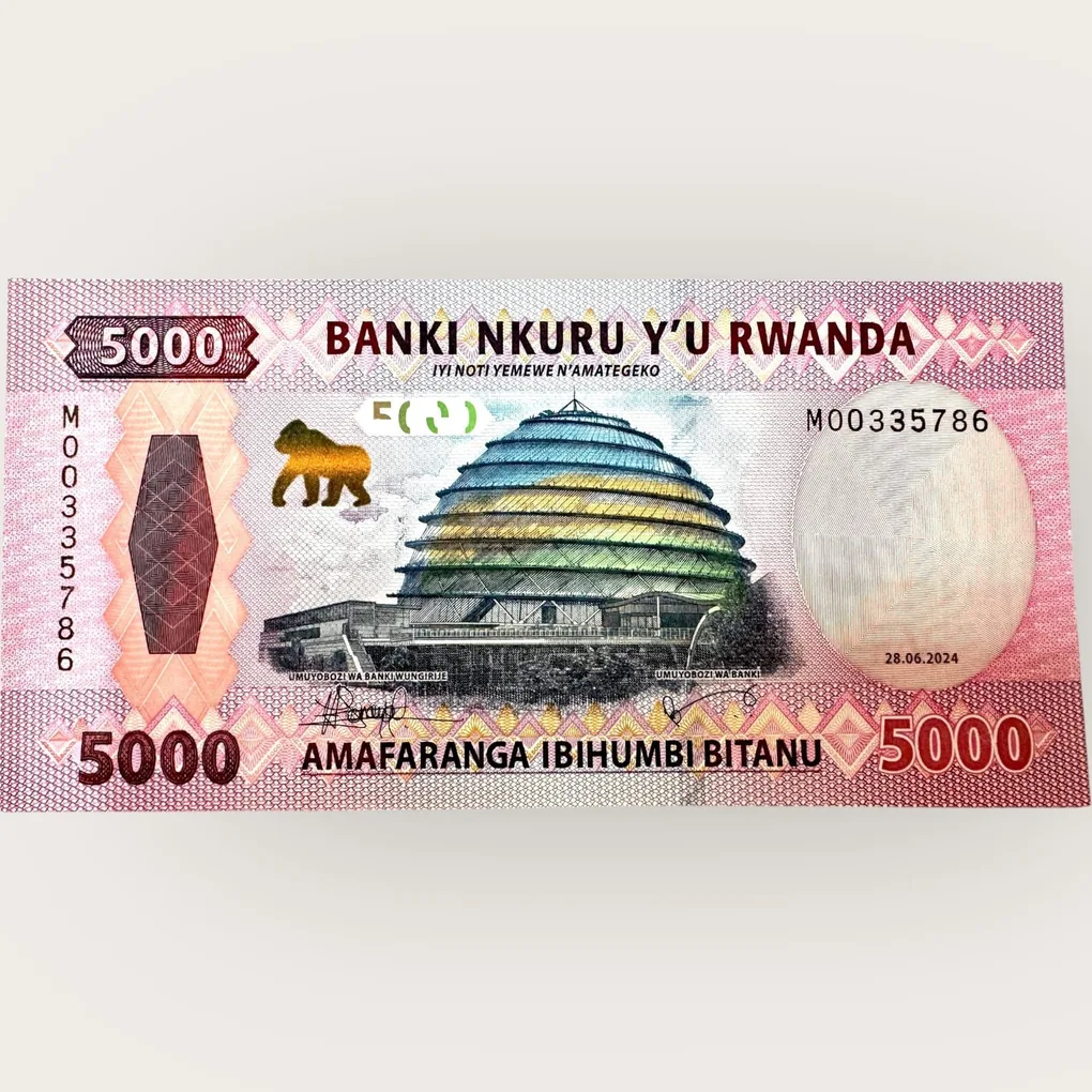 Rwanda 5000 Francs World Banknote Ending 786 Series Unique and Rare