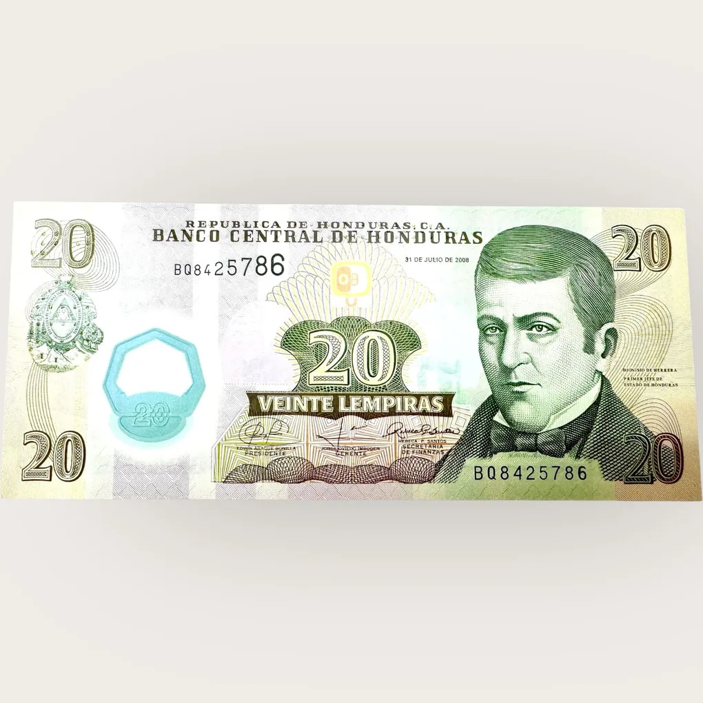 Honduras 20 Lempiras 2008 World Banknote Ending 786 Series