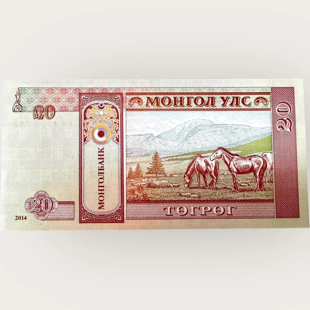 Mongolia 5 Year 2014 World Banknote Ending 786 Series Unique and Rare