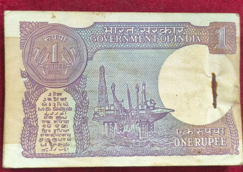 (85 Note) 1 Rupees 1912 Governor Montek Singh Ahulwalia Rare ( 85 Note) NON Serial