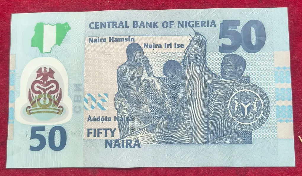 Nigeria 50 Naira Polymer Rare Note # B-2