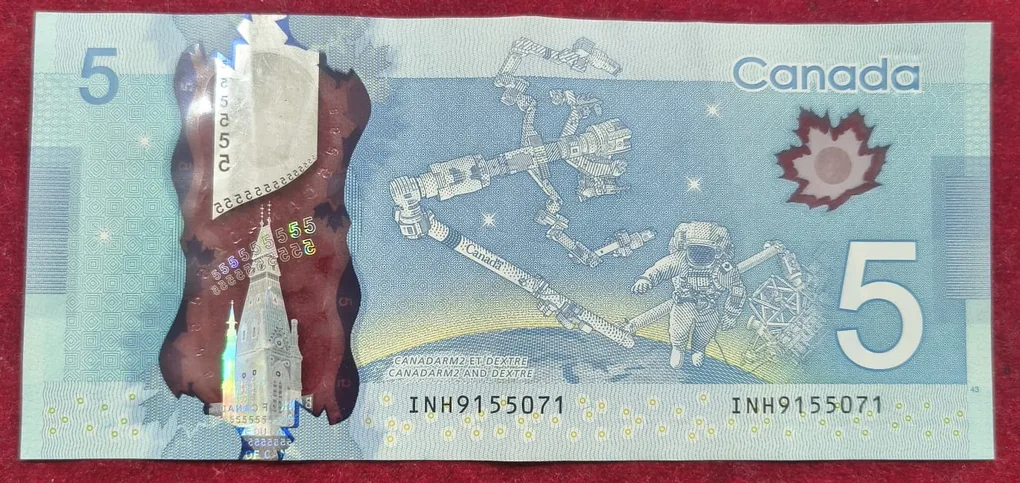 Canada 5 Dollars Rare Note # B-2