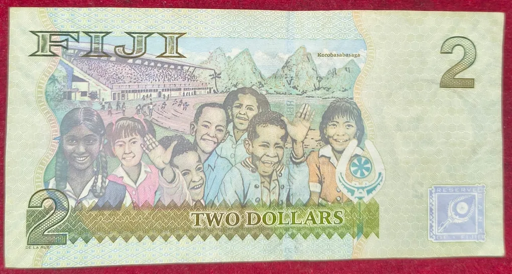 FIJI 2 Dollars Rare Note # B-2