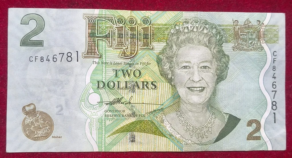 FIJI 2 Dollars Rare Note # B-2