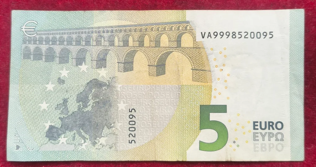 Eurozone 5 Euros Europa Series Rare Note #B-2