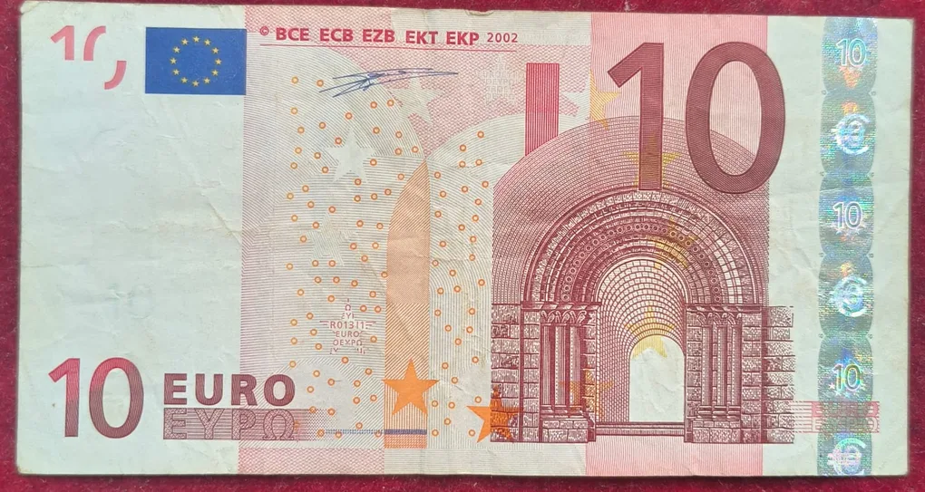 Zone euro 10 euros Rare Note # B-2