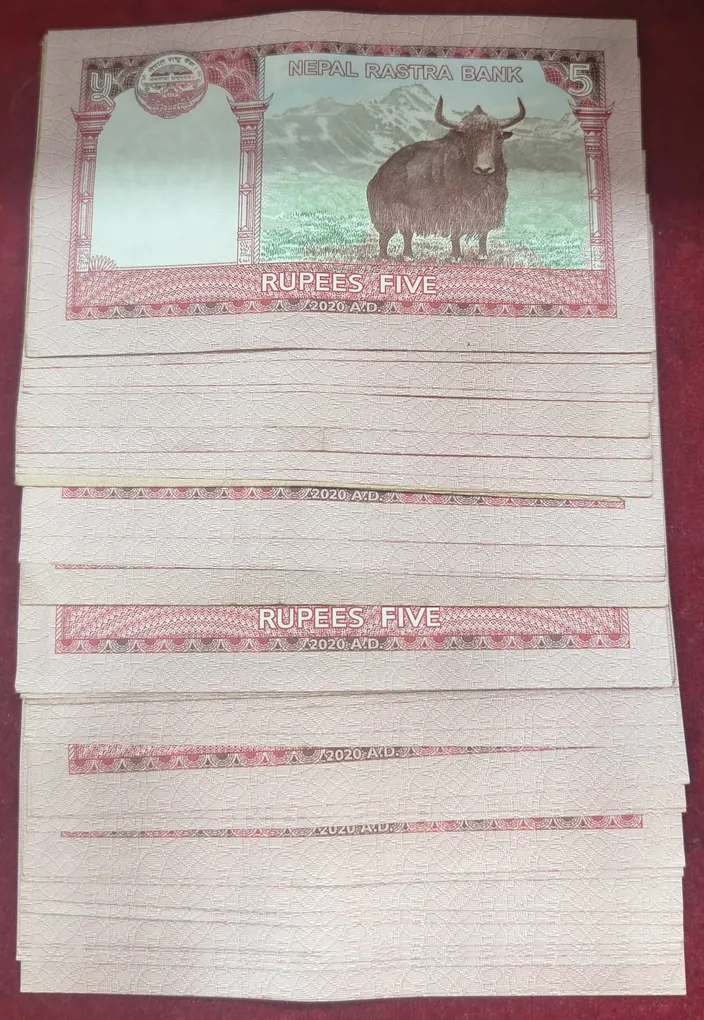 Nepal 5 Rupees Rare ( 36 Note LOTT)