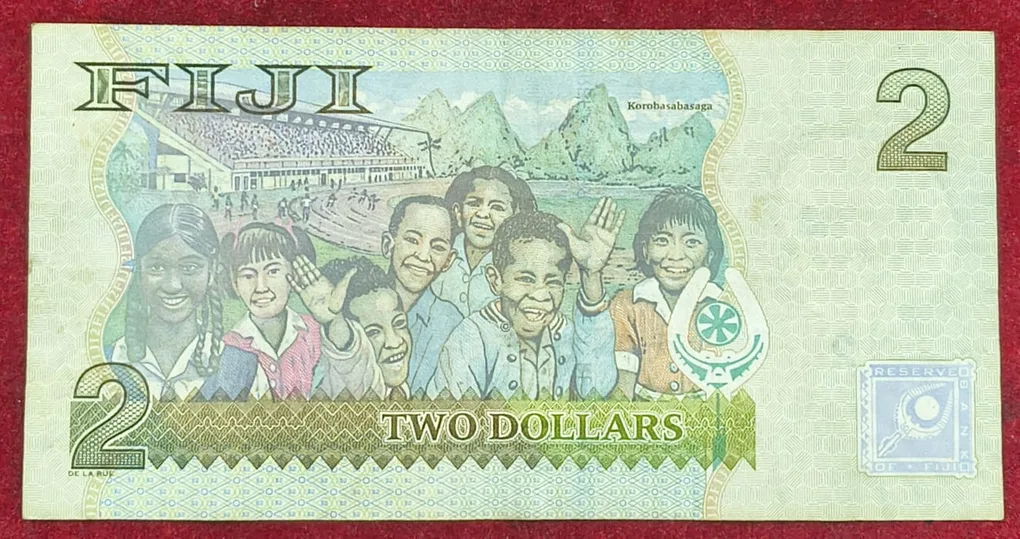 FIJI 2 Dollars Rare Note # B-2
