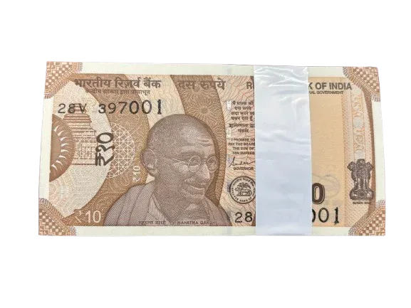 New Bundle of 10 Rupees 2025 Year 100 Notes Serial Wise