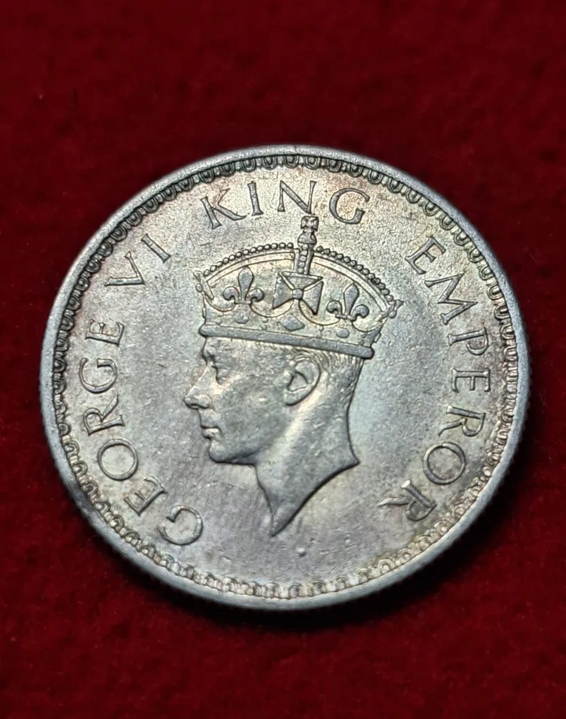 Half Rupee 1939 Coin George VI King Emperor Coin