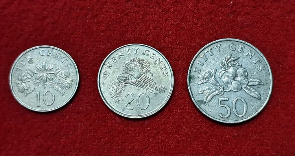 Singapore 3 Coin Set 10,20,50 Cents