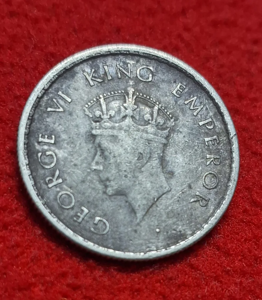 Half Rupee Silver COIN1939 Bombay Mint 06 Weight 5.83 GMS