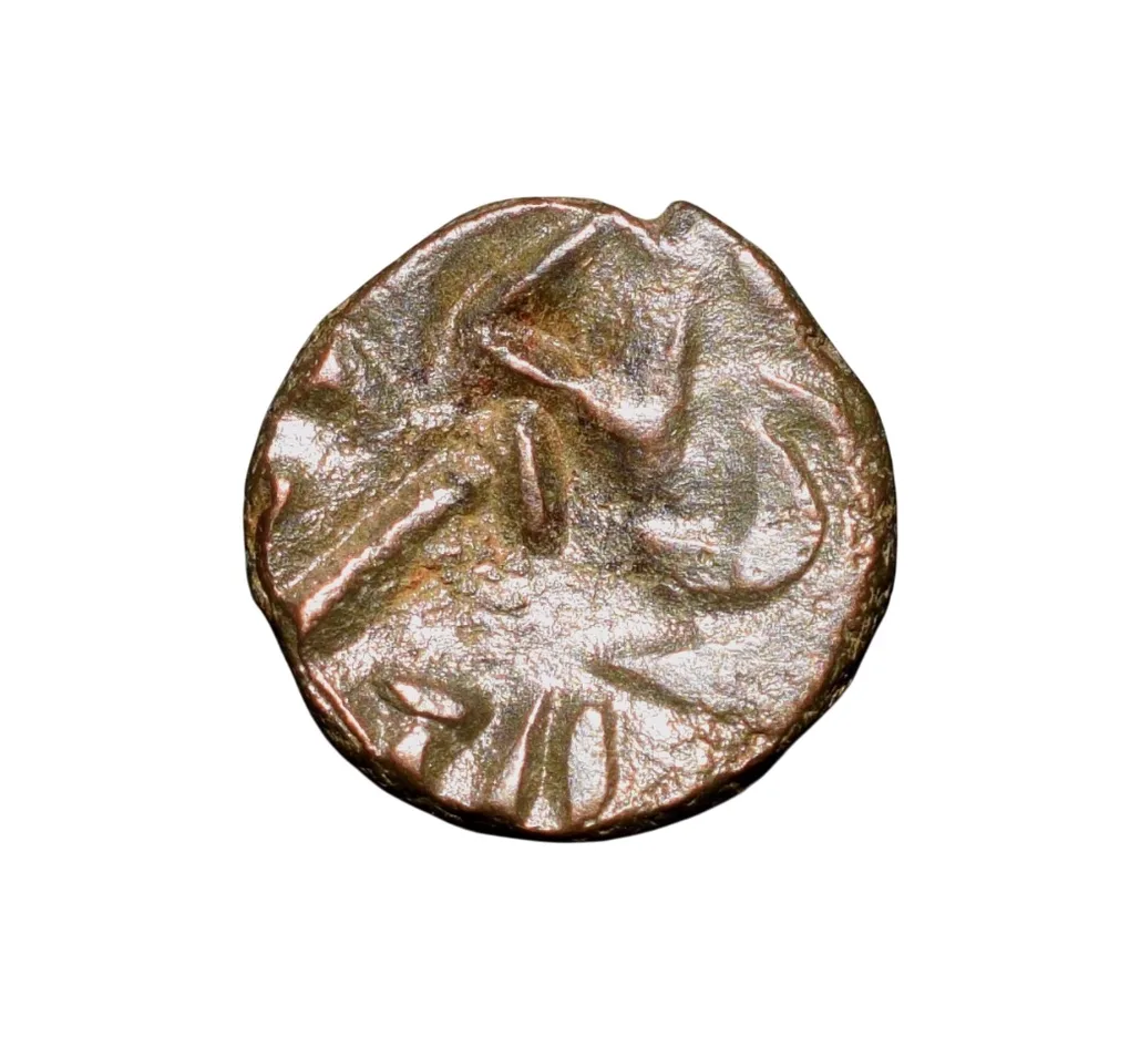 Copper Kakani of Ganapati Naga(c. 3rd Cen. AD) of Nagas Dynasty from Padmavati Bull Type