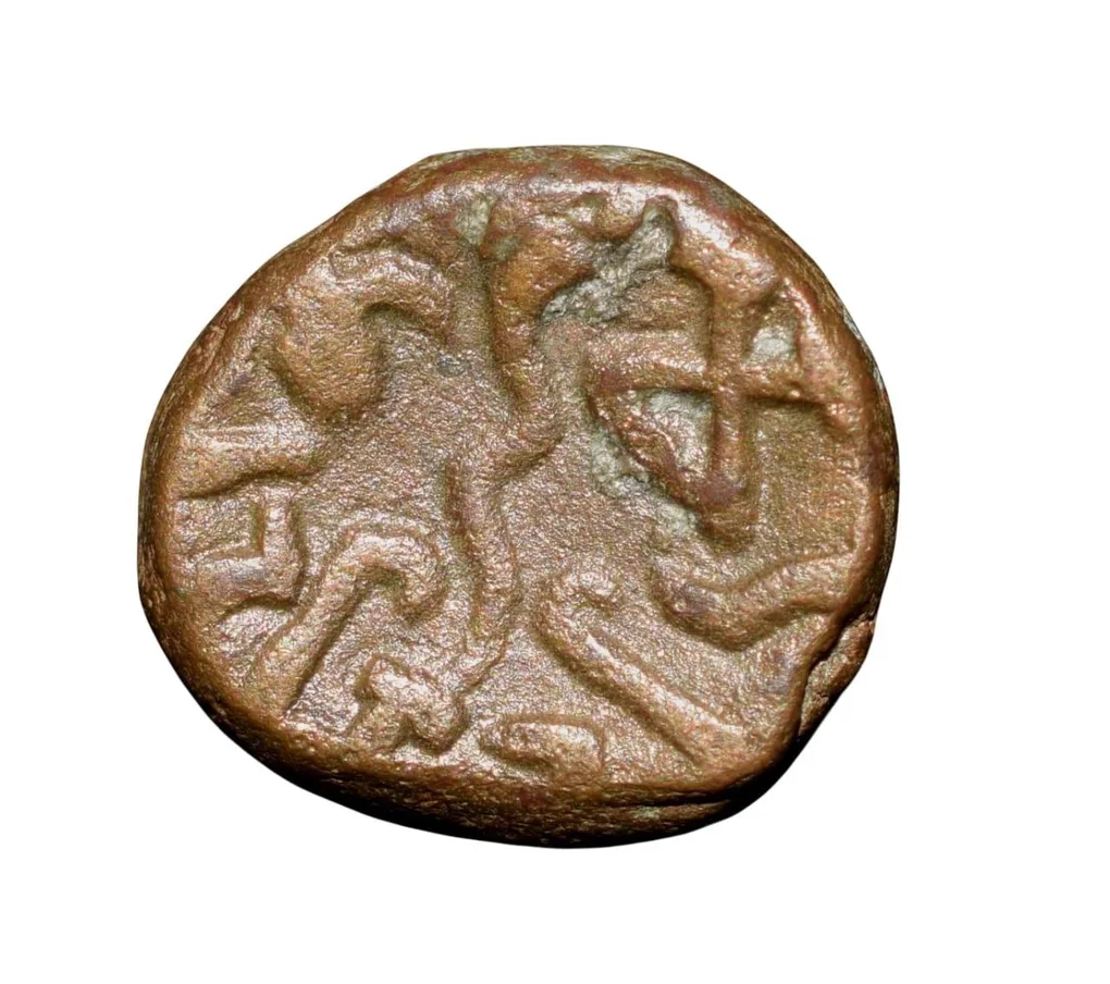 Copper Kakani of Ganapati Naga(c. 3rd Cen. AD) of Nagas Dynasty from Padmavati Bull Heavy Type