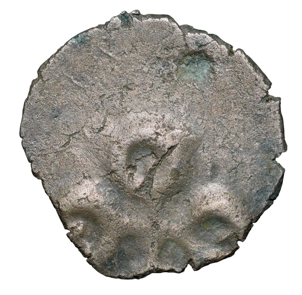Potin Coin of Pulumavis(1st Cen.BC) of Satavahana Dynasty Elephant Type Banavasi Region