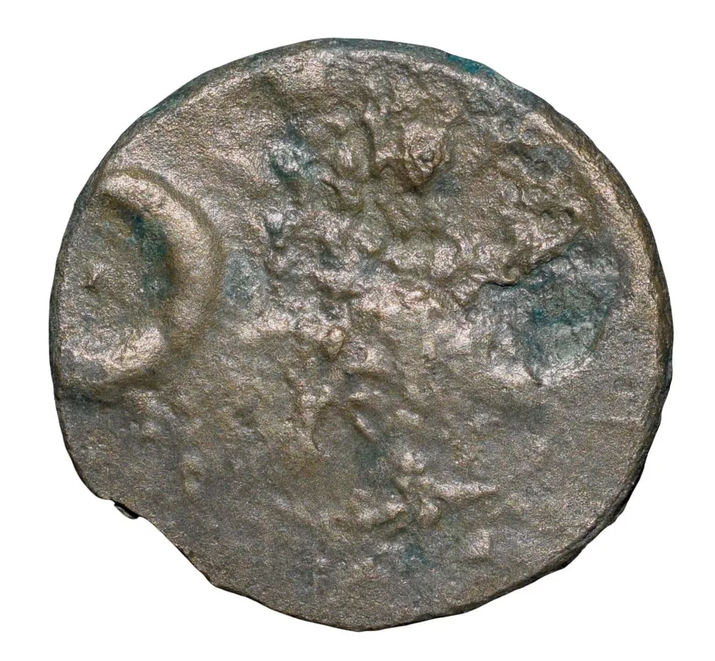 Potin Coin of Pulumavis(1st Cen.BC) of Satavahana Dynasty Elephant Type Banavasi Region