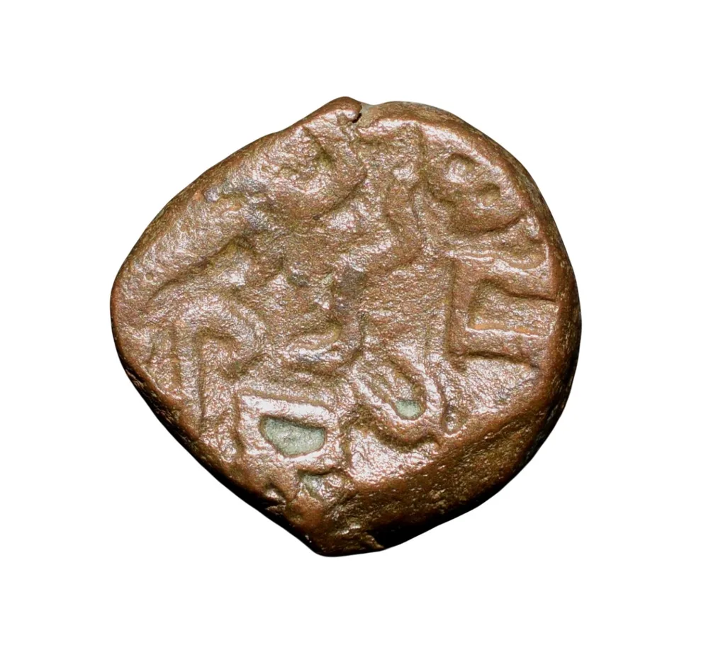 Copper Kakani of Ganapati Naga(c. 3rd Cen. AD) of Nagas Dynasty from Padmavati Bull Heavy Type