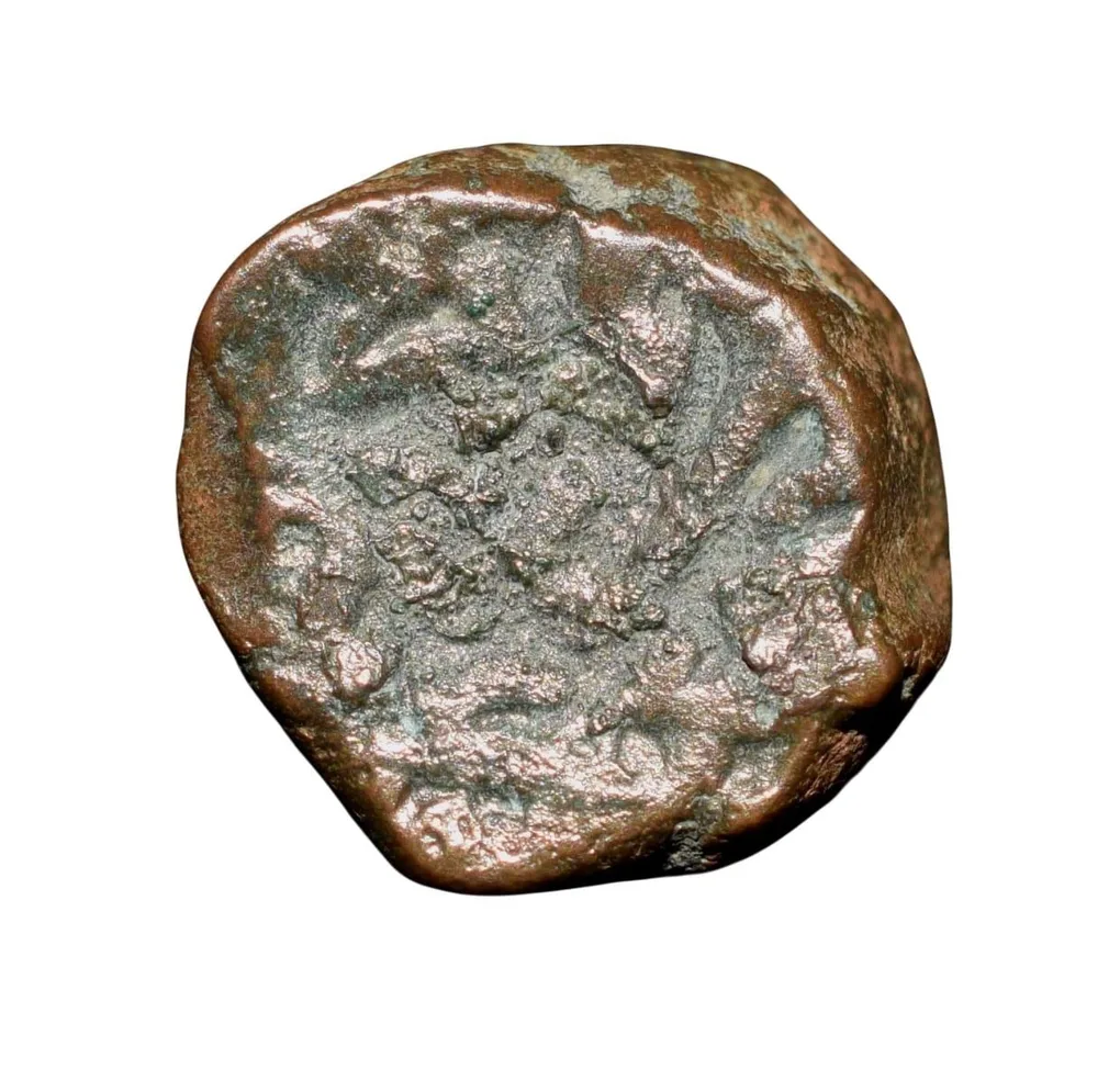 Copper Kakani of Ganapati Naga(c. 3rd Cen. AD) of Nagas Dynasty from Padmavati Bull Type