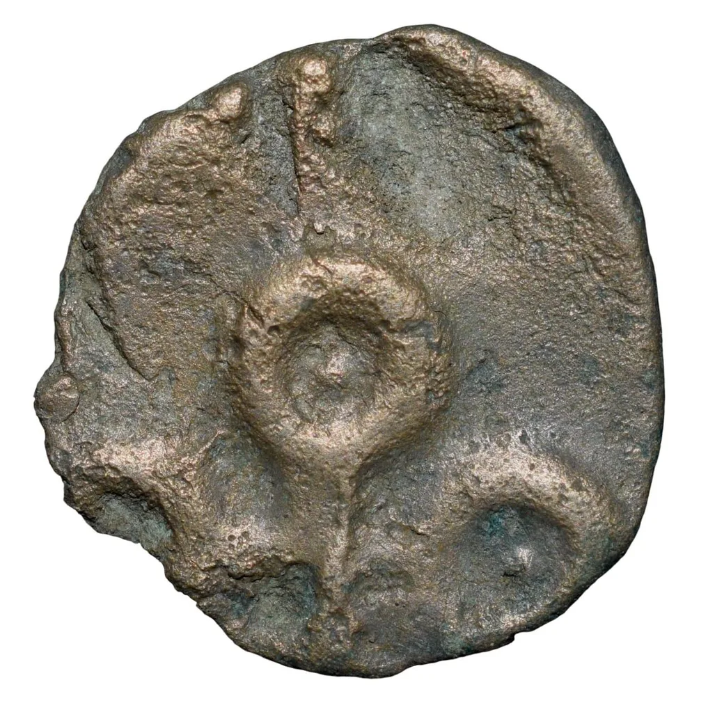 Potin Coin of Satakarni of Satavahana Dynasty (1st Cen. BC) from Banavasi