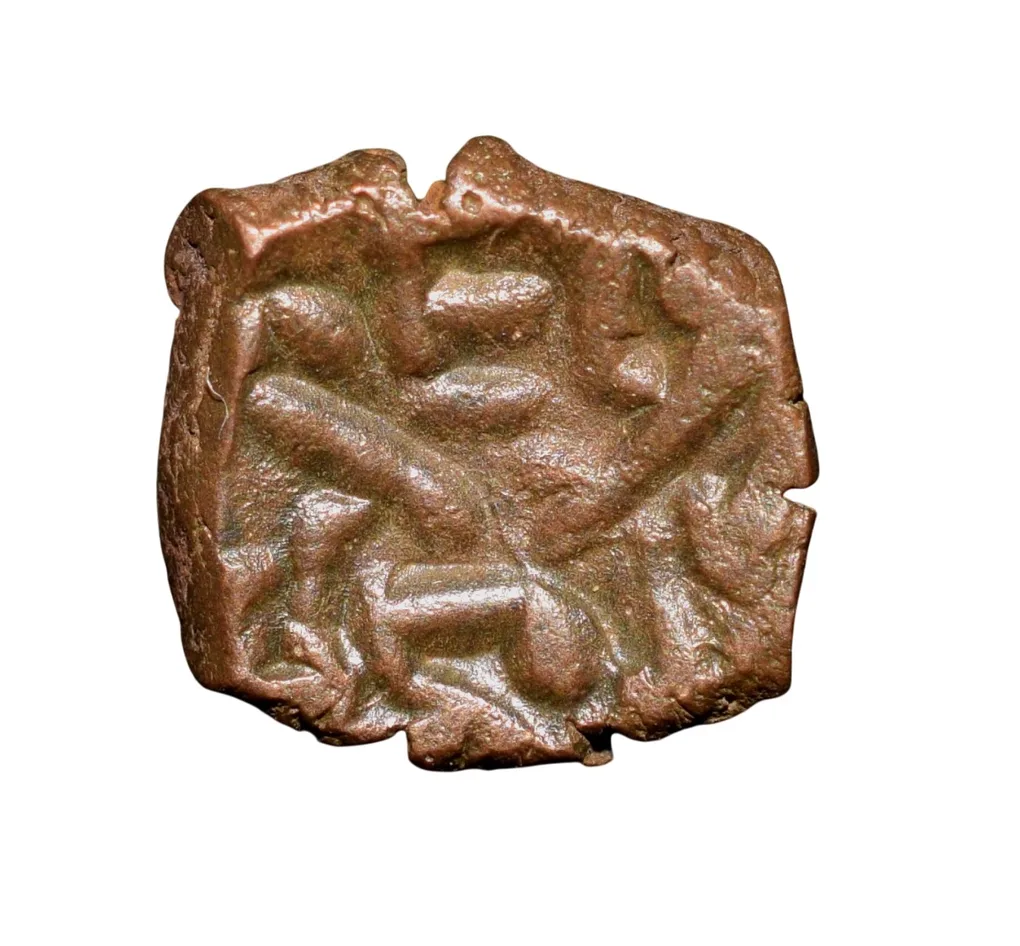 Copper Kakani of Ganapati Naga(c. 3rd Cen. AD) of Nagas Dynasty from Padmavati Bull Type