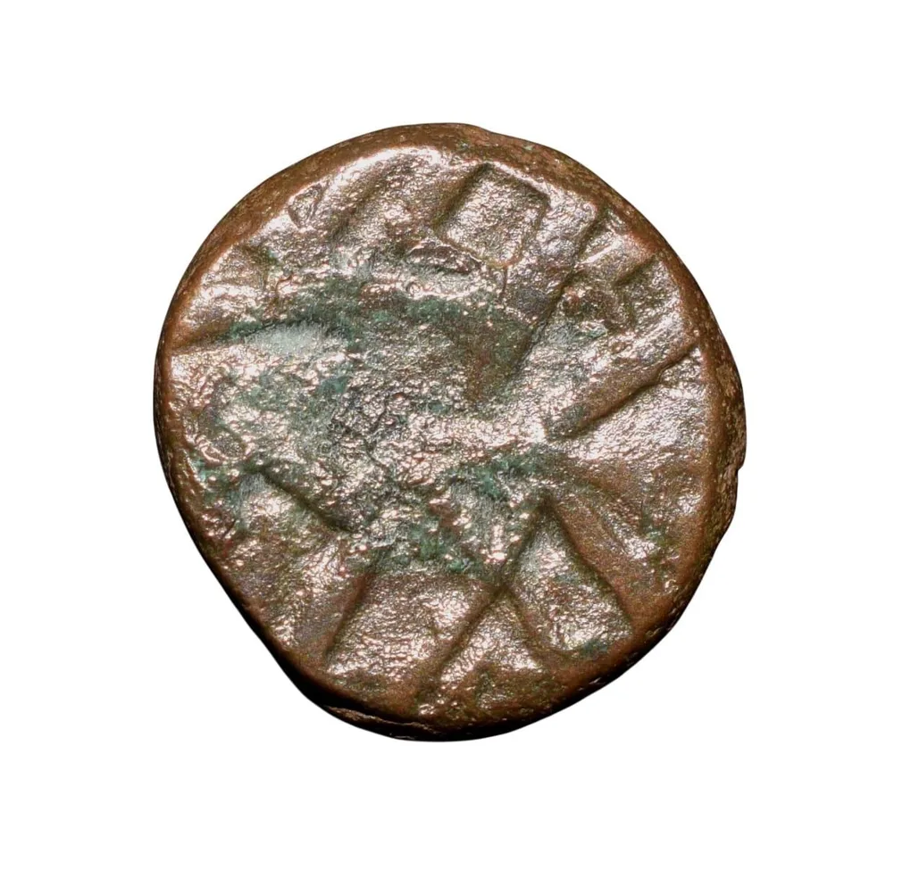Copper Kakani of Ganapati Naga(c. 3rd Cen. AD) of Nagas Dynasty from Padmavati Bull Type