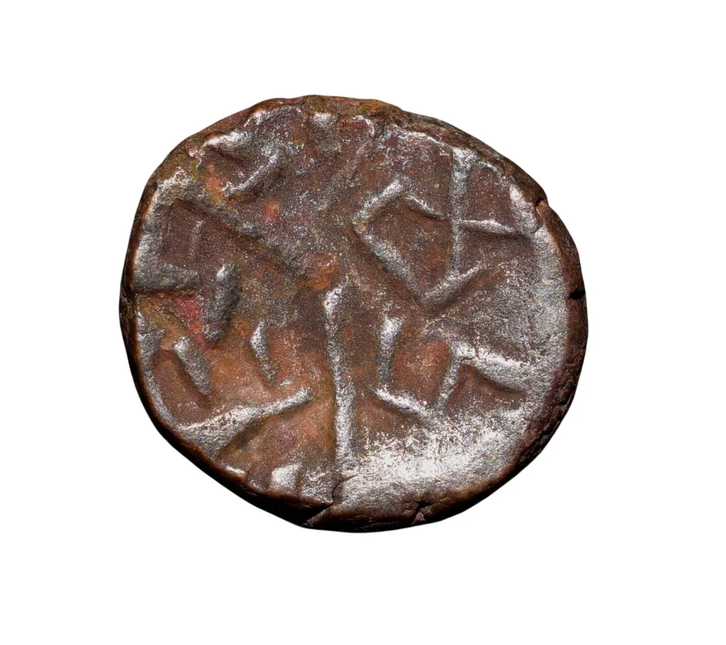 Copper Kakani of Ganapati Naga(c. 3rd Cen. AD) of Nagas Dynasty from Padmavati Bull Type