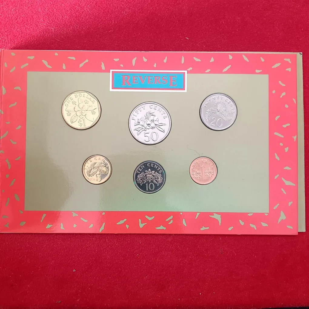 Extremely Rare Singapore Uncirculated Coin Set 1994 Year Board Of Commissioner's of Currency The Singapore Mint