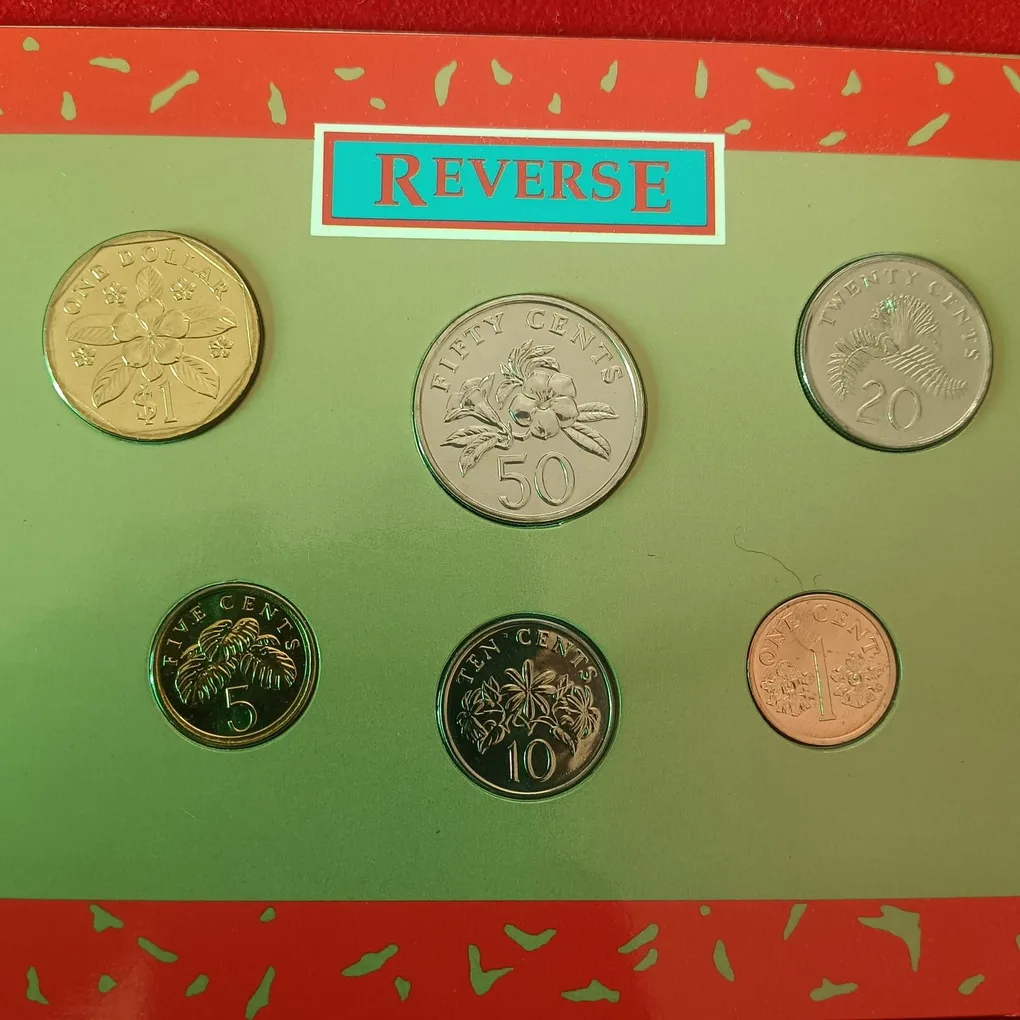 Extremely Rare Singapore Uncirculated Coin Set 1994 Year Board Of Commissioner's of Currency The Singapore Mint
