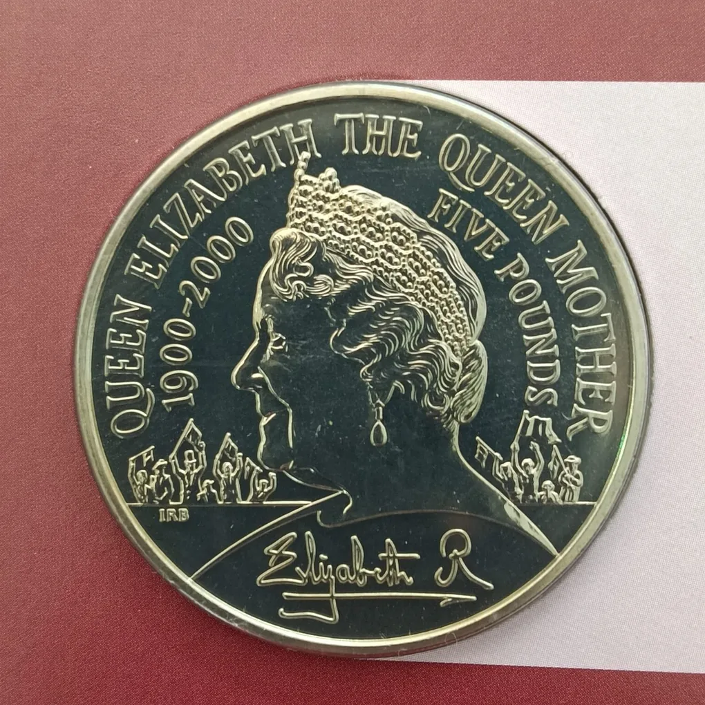 Rare Queen Elizabeth The Queen Mother Centenary Crown 5 Pounds 2000 Year Proof Coin Set Issue by Royal Mint