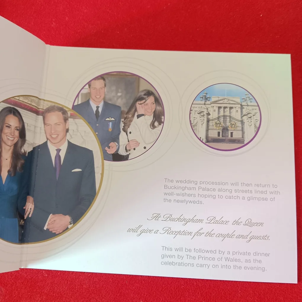 Rare The Official UK Royal Wedding Coin Prince William 5 Pounds Proof Coin 2011 Issue By Royal Mint UK