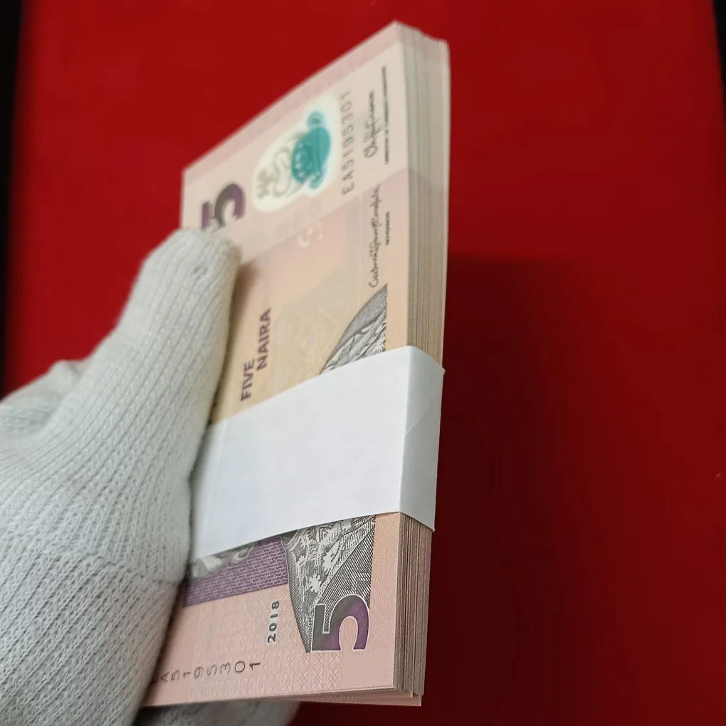 Five Naira Rare Full Polymer Bundle Gem Unc Condition Central Bank of Nigeria
