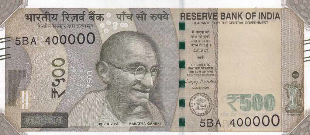 400000 Fancy Number 500 Rupees GEM UNC Rare Note