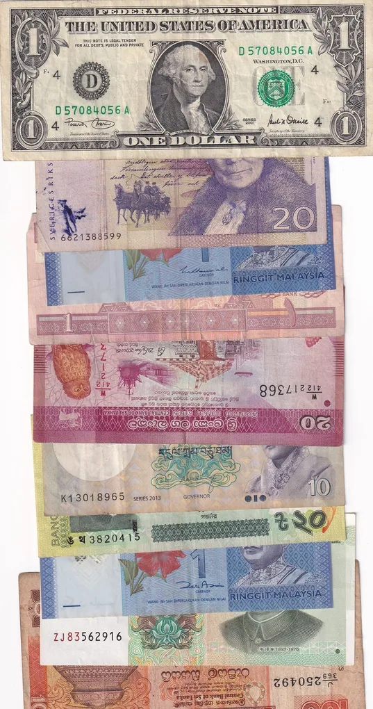 10 Different World Note Rare ( 10 Note LOTT )