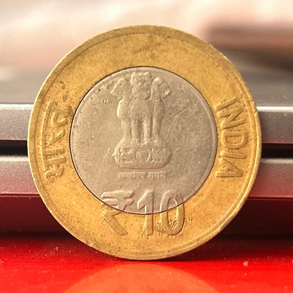 10 Rupees of 2015 - Mahatma Gandhi Return from South Africa - Centenary Commemoration - Noida Mint Commemorative Coin
